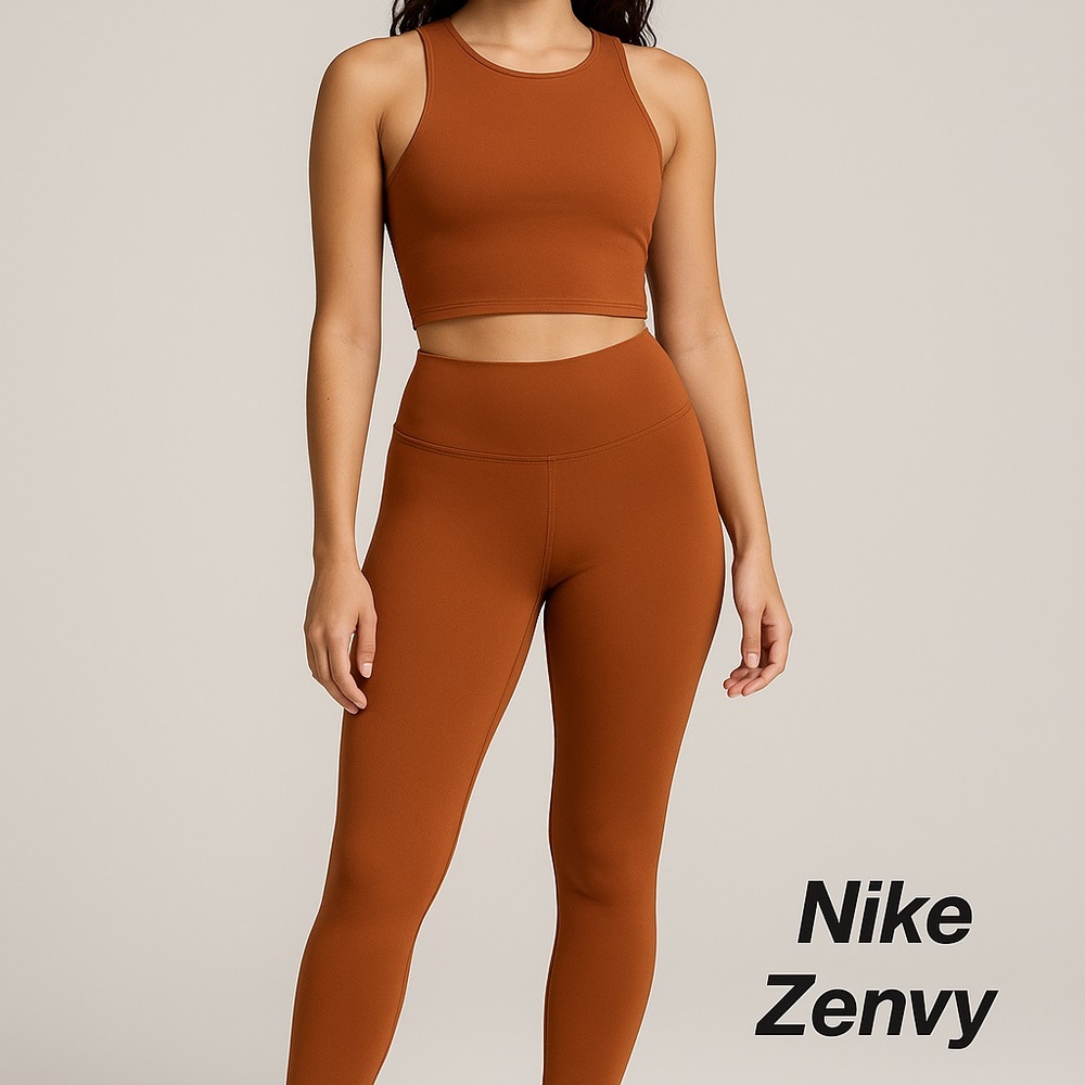 Nike Zenvy Rust Activewear Ensemble